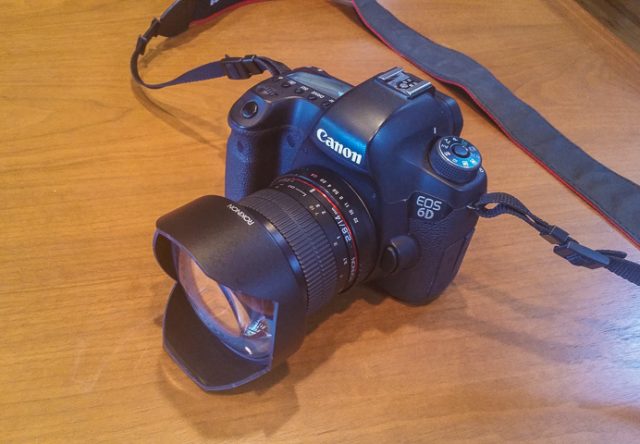 Canon 6D with Rokinon 2.8/14mm fixed-focus lens